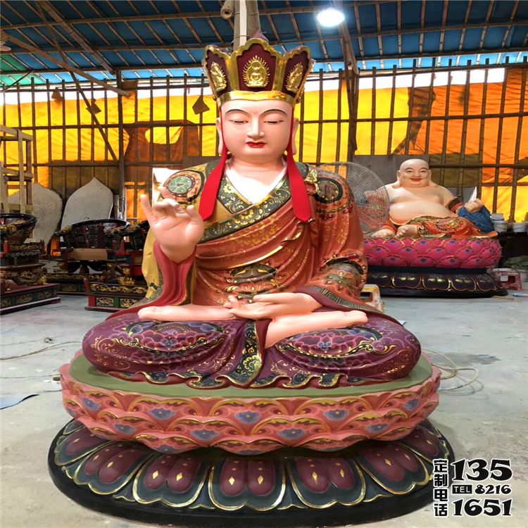 寺廟景區大型玻璃鋼彩繪佛像地藏王雕塑 寺廟景區大型玻璃鋼彩繪佛像地藏王雕塑